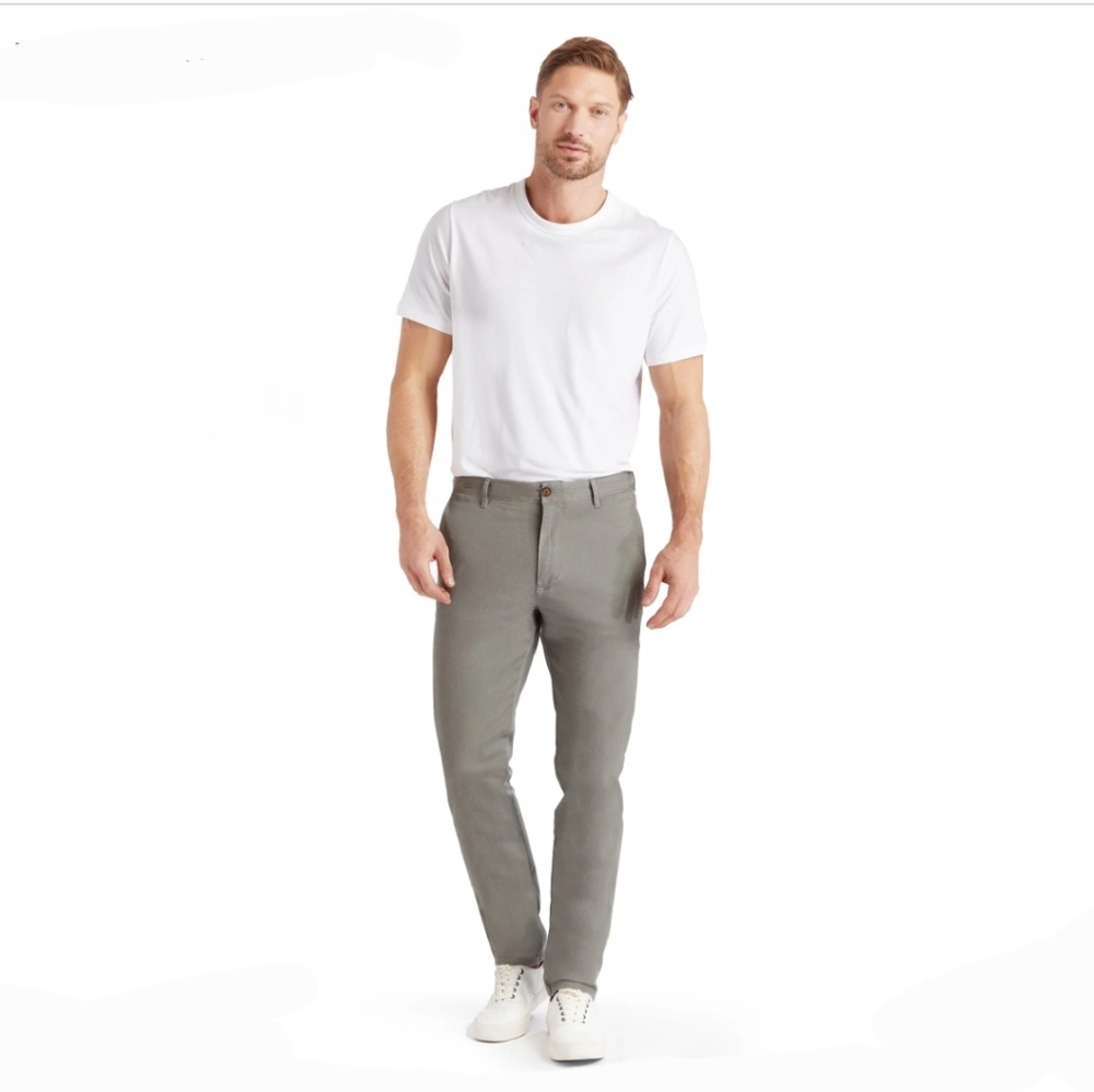 Mott &‎ Bow TWILL CHINO Pants Charles In Gray Men's 32X30 Casual Office